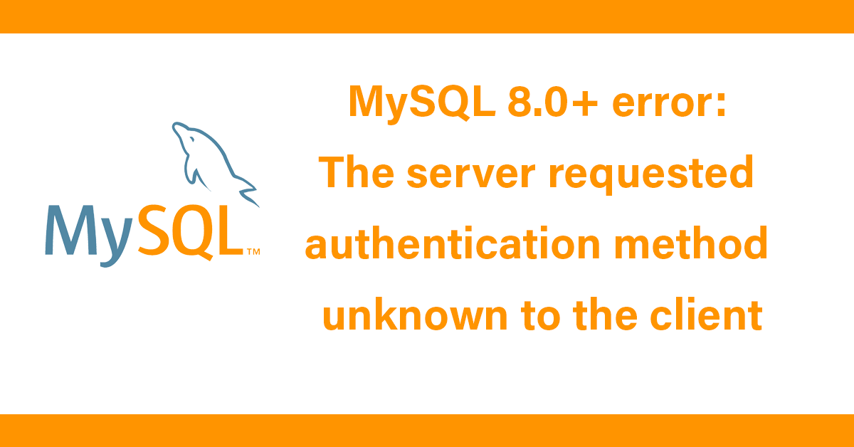 Исправление MySQL server error 2054 ошибки